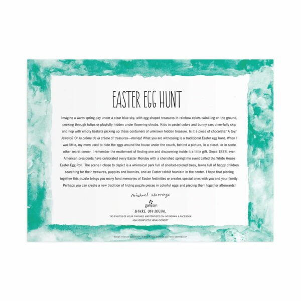 Puzzle Easter Egg Hunt - Galison - 1000 pièces