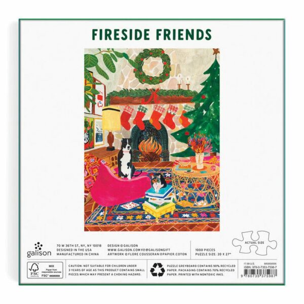Puzzle Fireside Friends - Galison - 1000 pièces