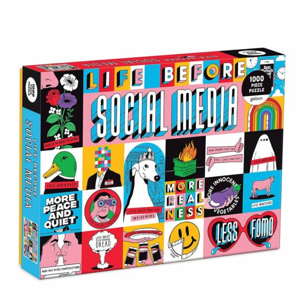 Puzzle Life Before Social Media - Galison - 1000 pièces Puzzle Life Before Social Media - Galison - 1000 pièces