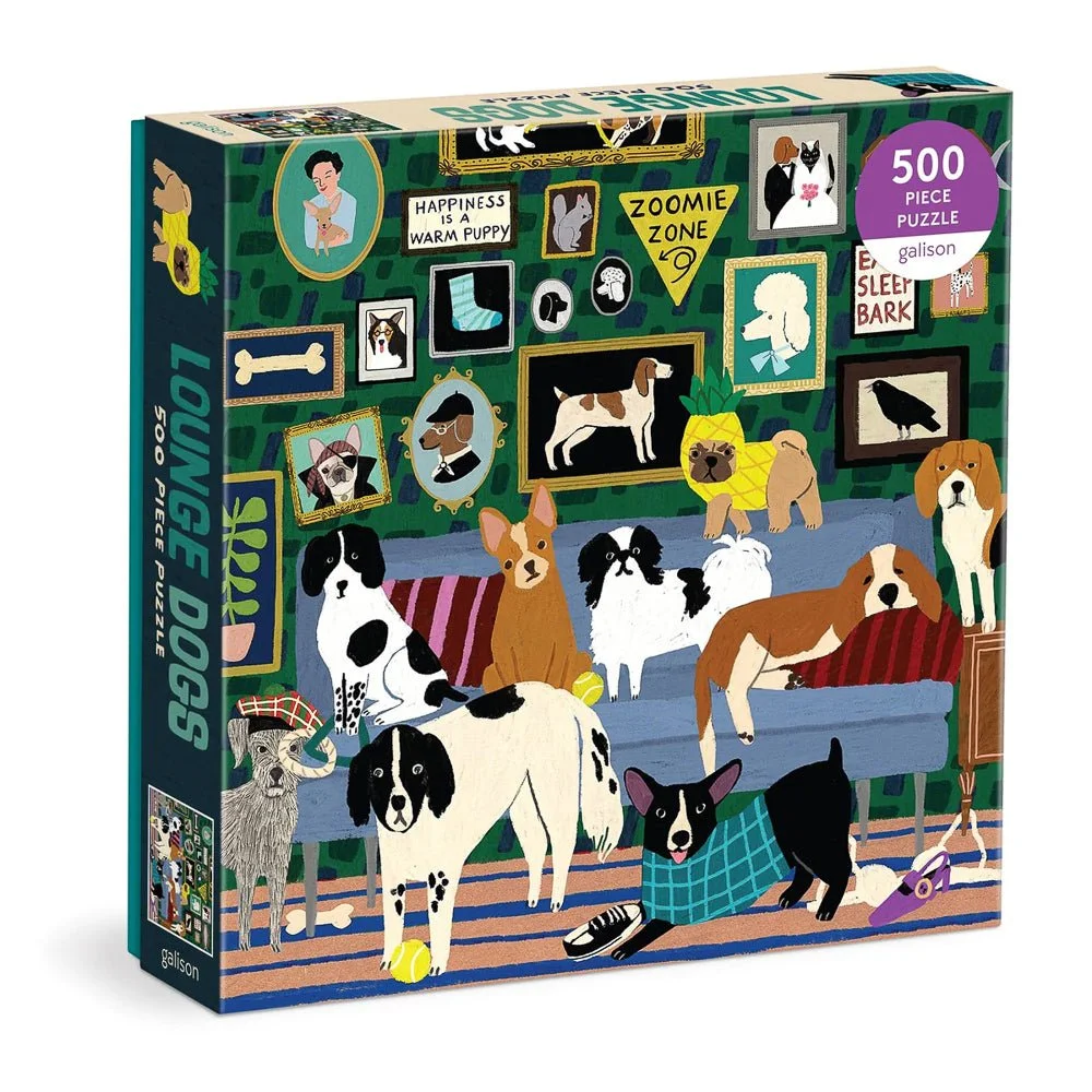 Puzzle Lounge Dogs - Galison - 500 pièces