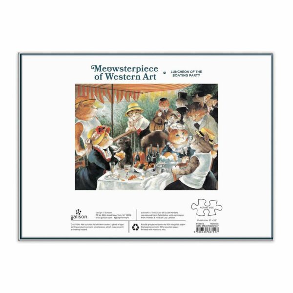 Puzzle Luncheon of the Boating Party Meowsterpiece - Galison - 1000 pièces