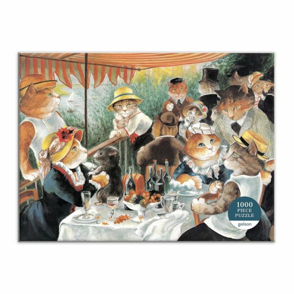 Puzzle Luncheon of the Boating Party Meowsterpiece - Galison - 1000 pièces