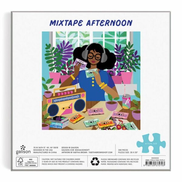 Puzzle Mixtape Afternoon - Galison - 500 pièces