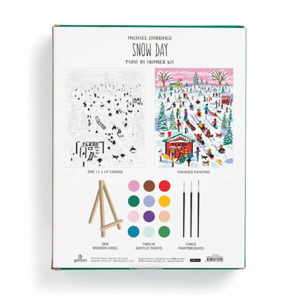 Peinture au numéro Snow Day - Galison