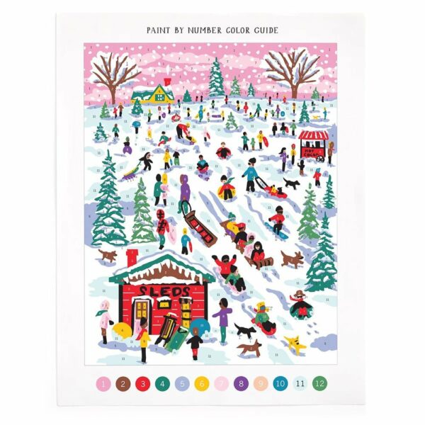 Peinture au numéro Snow Day - Galison