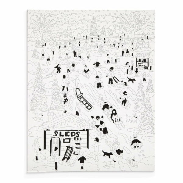 Peinture au numéro Snow Day - Galison