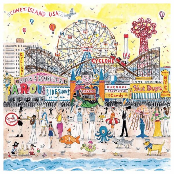 Puzzle Summer at the Amusement Park - Galison - 500 pièces Puzzle Summer at the Amusement Park - Galison - 500 pièces