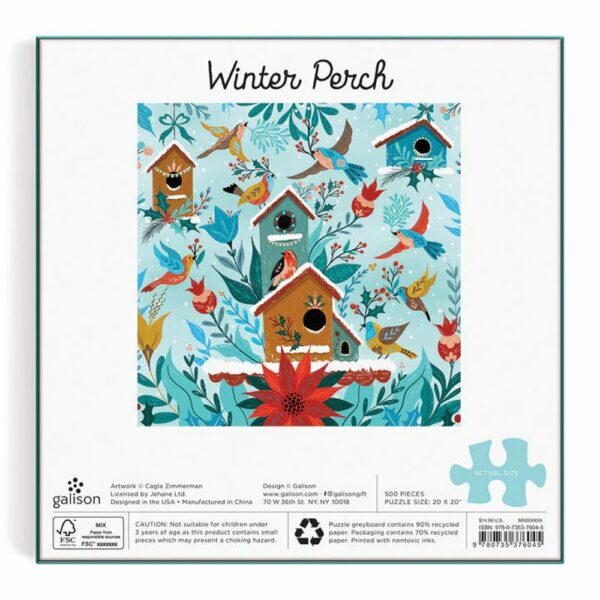 Puzzle Winter Perch - Galison - 500 pièces