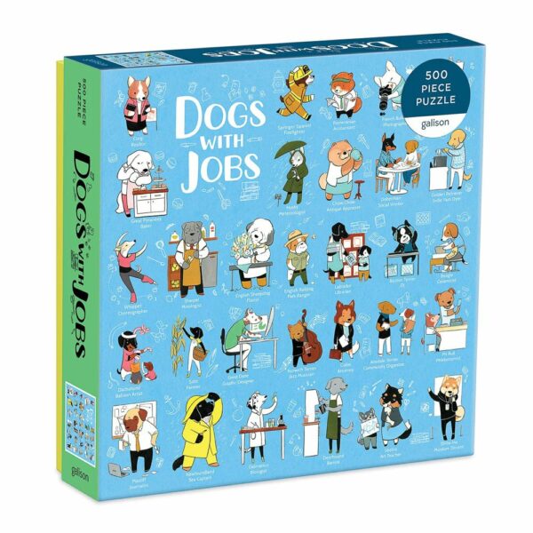 Puzzle Dogs With Jobs - Galison - 500 pièces Puzzle Dogs With Jobs - Galison - 500 pièces