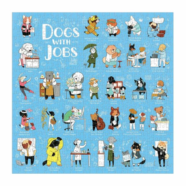 Puzzle Dogs With Jobs - Galison - 500 pièces Puzzle Dogs With Jobs - Galison - 500 pièces