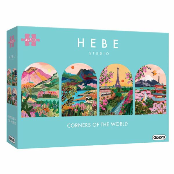 Puzzle Corners of the World - Gibsons - 4X 500 pièces