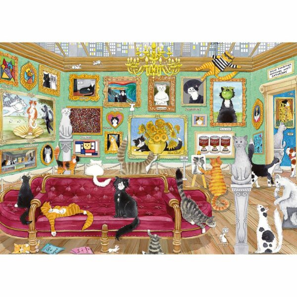 Puzzle Night at the Meowseum - Gibsons - 1000 pièces