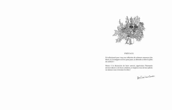 Cahier de coloriage Fleurs par Zoé de las Cases - Hachette