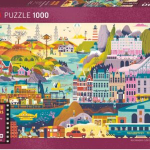 Puzzle Wes Anderson Films - Heye - 1000 pièces