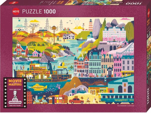 Puzzle Wes Anderson Films - Heye - 1000 pièces