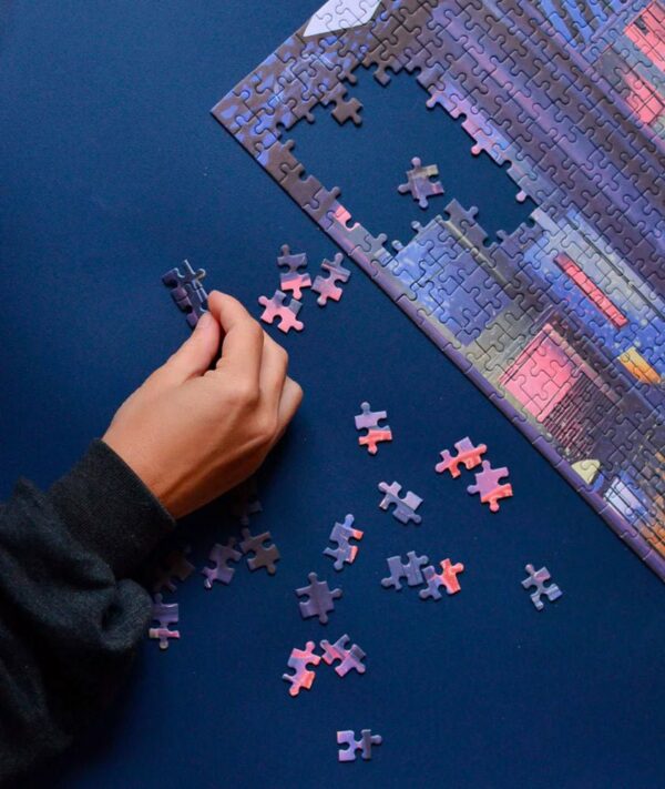 Puzzle La neige qui tombe - Jour Férié - 1000 pièces