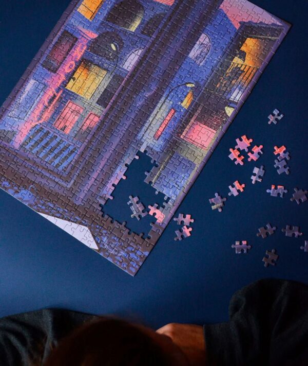 Puzzle La neige qui tombe - Jour Férié - 1000 pièces