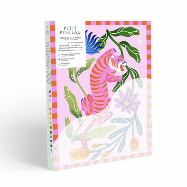 Peinture au numéro Tigre Fleuri - La Petite Epicerie