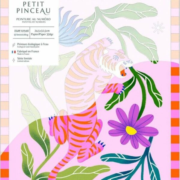 Peinture au numéro Tigre Fleuri - La Petite Epicerie