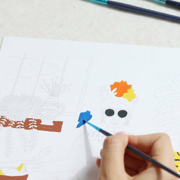 Peinture au numéro La fille aux chats - La Petite Epicerie