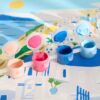 Peinture au numéro Santorini - La Petite Epicerie Peinture au numéro Santorini - La Petite Epicerie