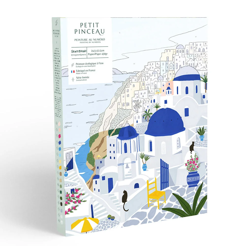 Peinture au numéro Santorini - La Petite Epicerie