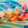 Peinture au numéro Maisons colorées - La Petite Epicerie Peinture au numéro Maisons colorées - La Petite Epicerie