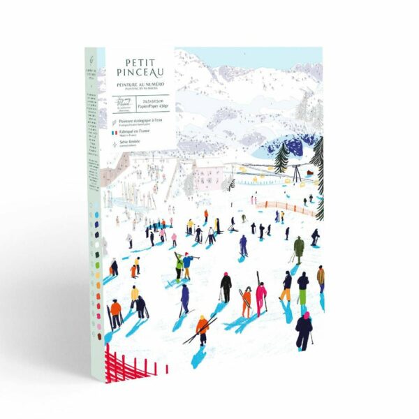 Peinture au numéro Skiing Among Montains - La Petite Epicerie