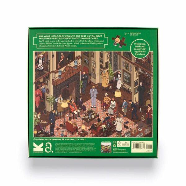Puzzle The World of Hercule Poirot  - Laurence King - 1000 pièces