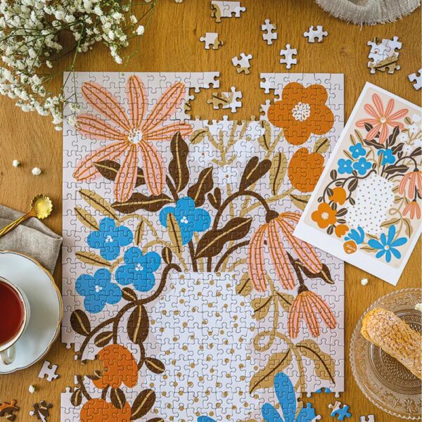 Puzzle Myosotis & Capucine - Maison Joliette - 500 pièces