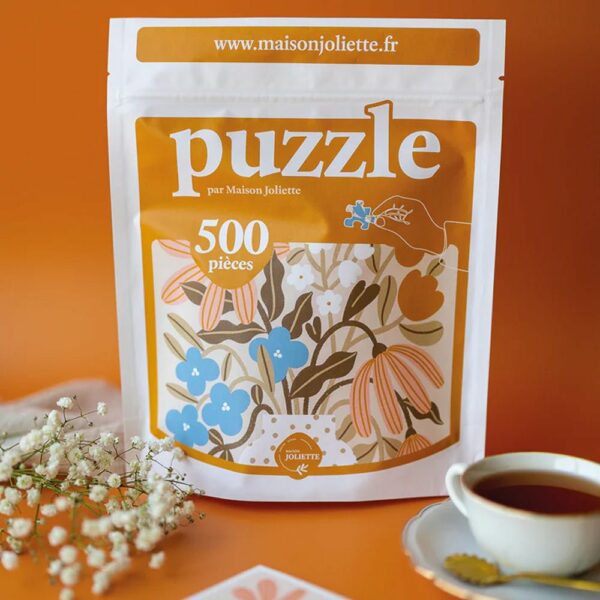 Puzzle Myosotis & Capucine - Maison Joliette - 500 pièces