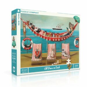 Puzzle All Paws On Deck - New York Puzzle Company - 500 pièces
