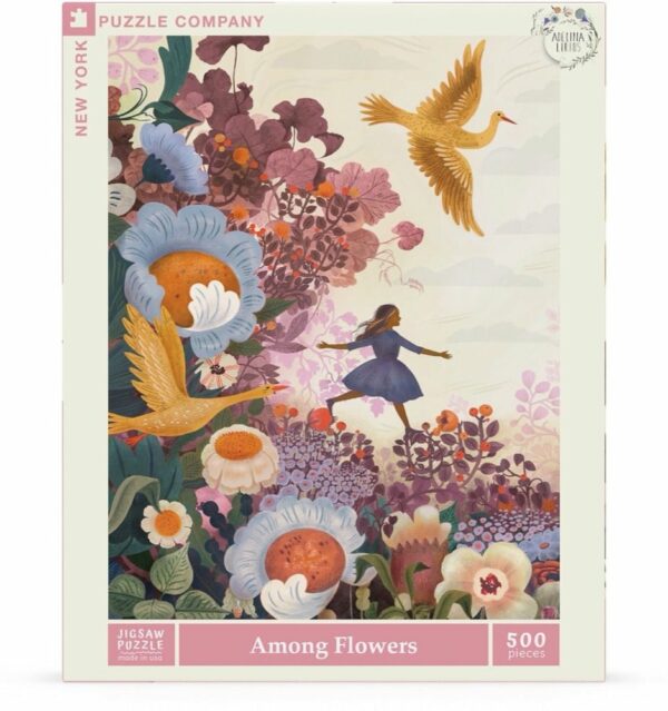 Puzzle Among Flower - New York Puzzle Company - 500 pièces