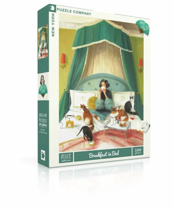 Puzzle Breakfast In Bed - New York Puzzle Company - 500 pièces