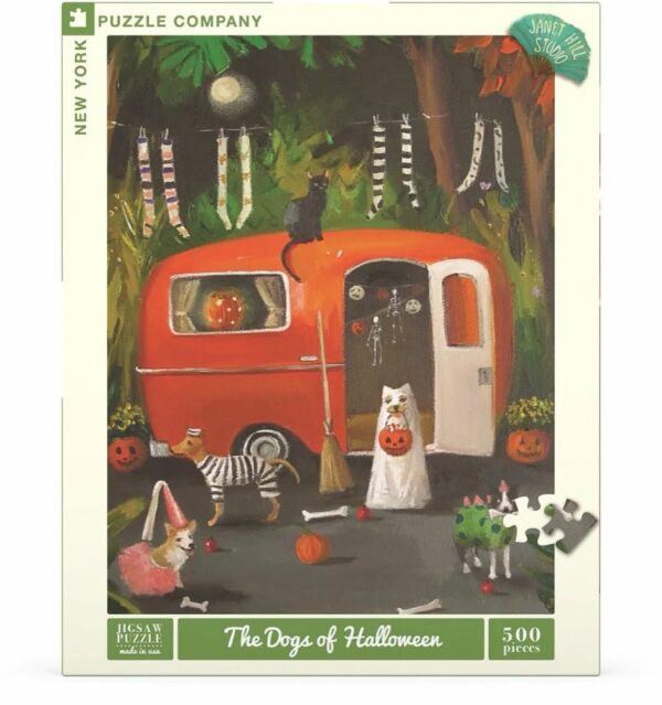 Puzzle The Dogs Of Halloween - New York Puzzle Company - 500 pièces