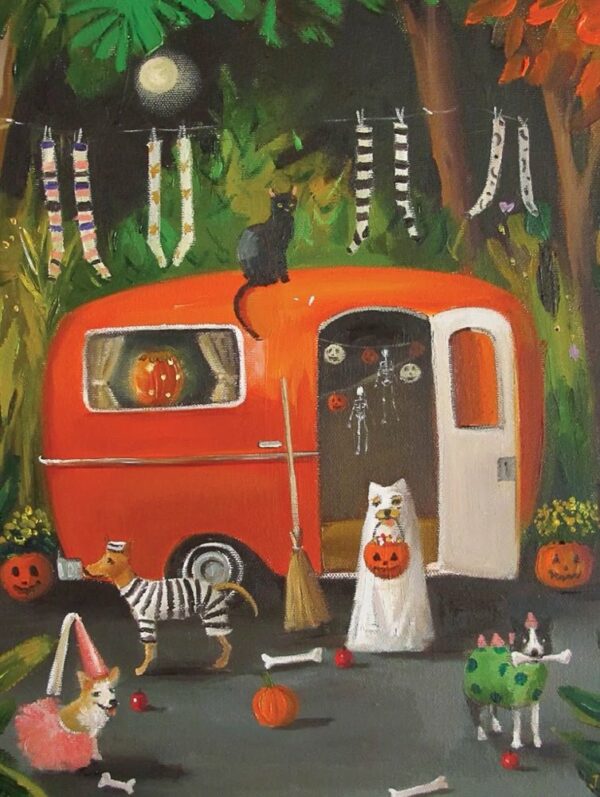 Puzzle The Dogs Of Halloween - New York Puzzle Company - 500 pièces
