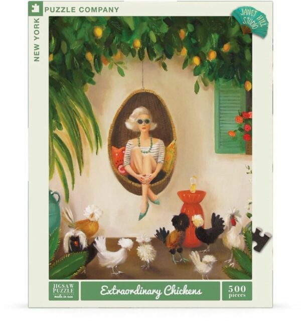 Puzzle Extraordinary Chickens - New York Puzzle Company - 500 pièces