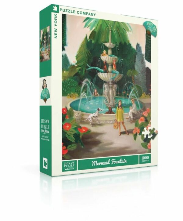 Puzzle Mermaid Fountain - New York Puzzle Company - 1000 pièces