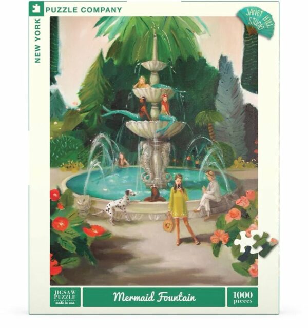 Puzzle Mermaid Fountain - New York Puzzle Company - 1000 pièces