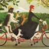 Puzzle Miss Moon's Bike - New York Puzzle Company - 1000 pièces Puzzle Miss Moon's Bike - New York Puzzle Company - 1000 pièces