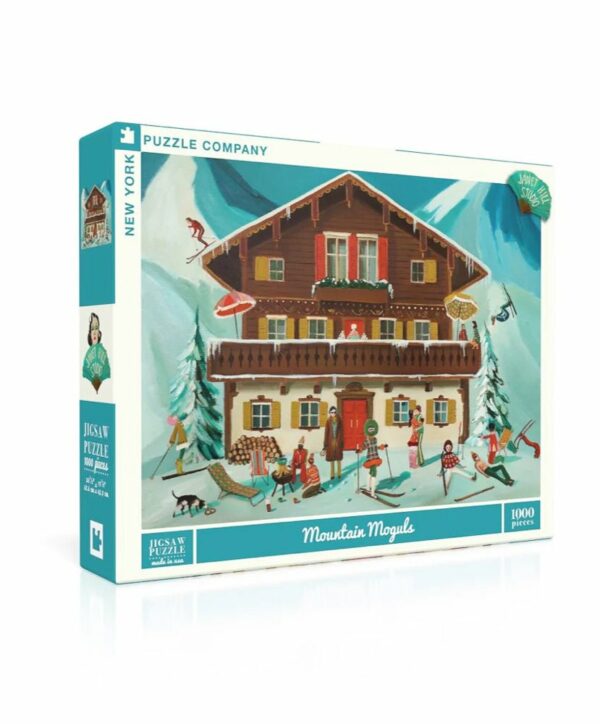 Puzzle Mountain Moguls - New York Puzzle Company - 1000 pièces