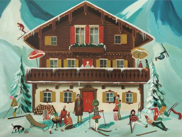 Puzzle Mountain Moguls - New York Puzzle Company - 1000 pièces