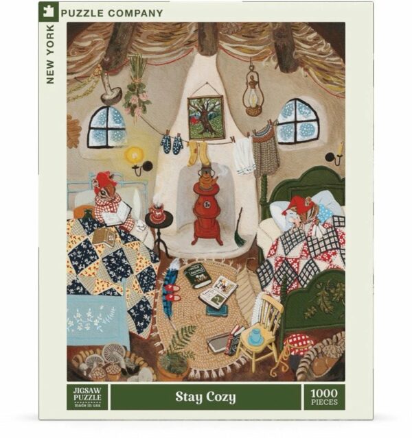 Puzzle Stay Cozy - New York Puzzle Company - 1000 pièces