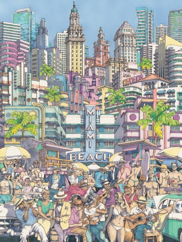 Puzzle Sun Kissed City - New York Puzzle Company - 500 pièces Puzzle Sun Kissed City - New York Puzzle Company - 500 pièces
