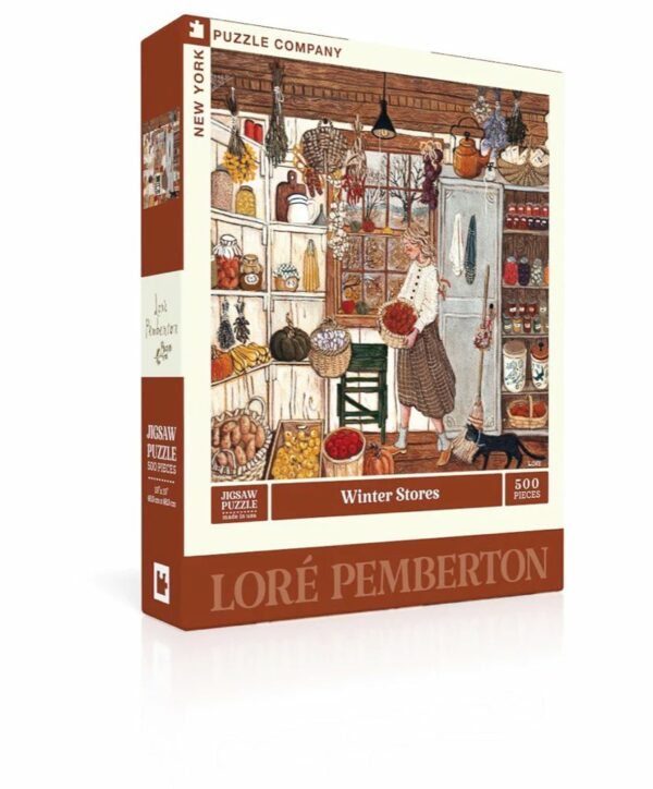 Puzzle Winter Stores - New York Puzzle Company - 500 pièces