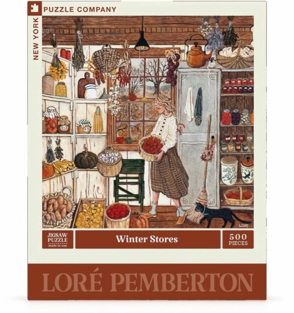 Puzzle Winter Stores - New York Puzzle Company - 500 pièces