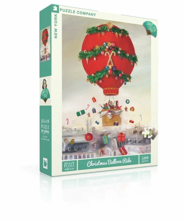 Puzzle Christmas Balloon Ride - New York Puzzle Company - 500 pièces