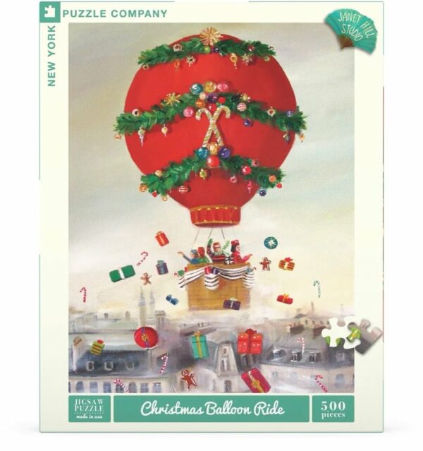 Puzzle Christmas Balloon Ride - New York Puzzle Company - 500 pièces