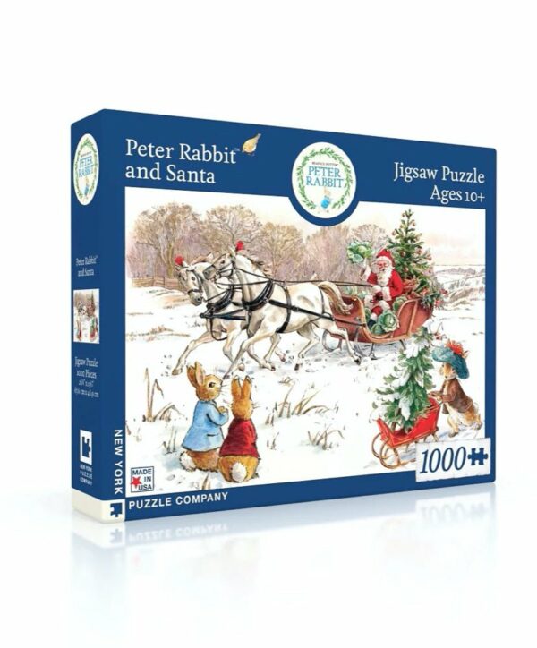 Puzzle Peter Rabbit and Santa - New York Puzzle Company - 1000 pièces
