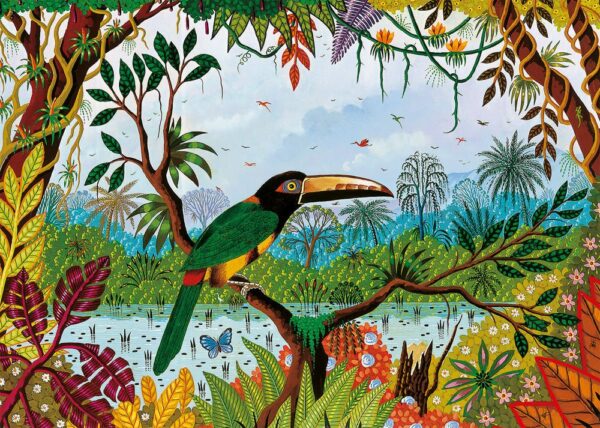 Puzzle Araçari à Collier - Pieces & Peace - 1500 pièces Puzzle Araçari à Collier - Pieces & Peace - 1500 pièces